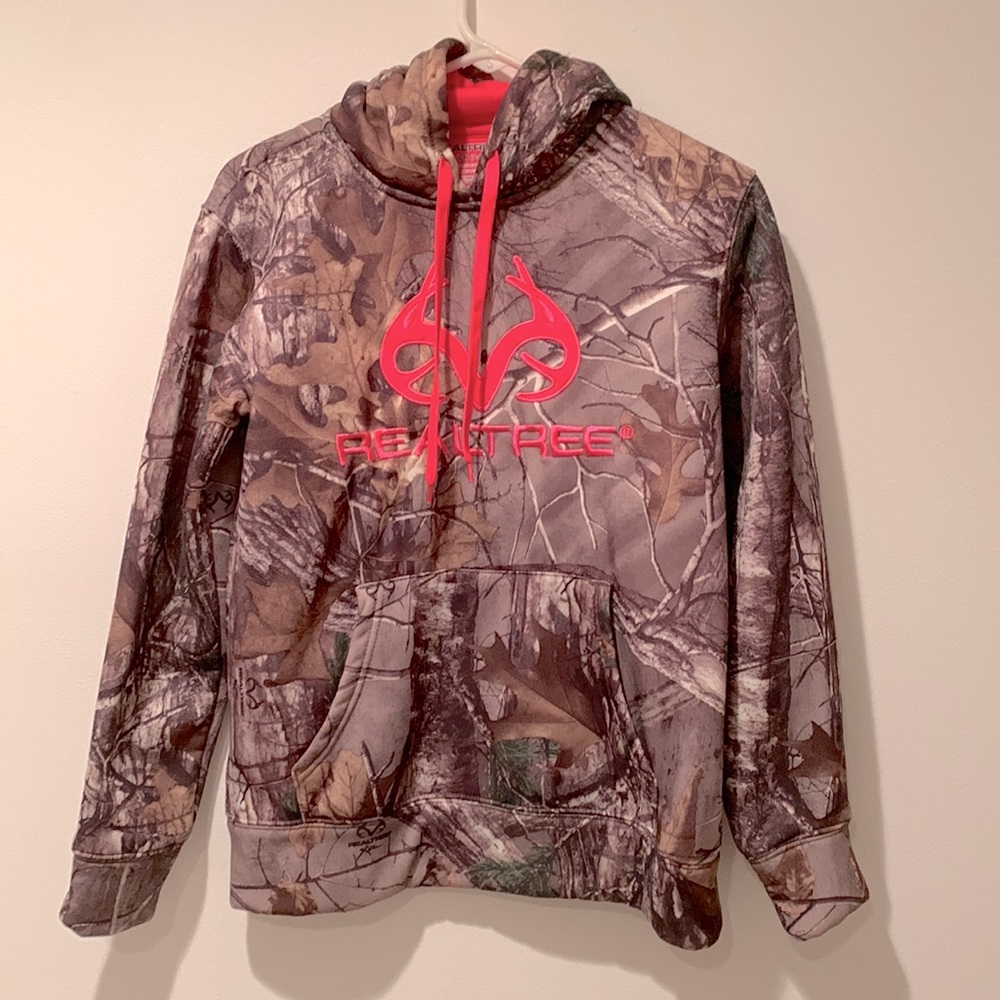 Real tree hoodie womens size small